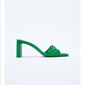 Zara Heel Woven Sandals